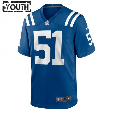 Indianapolis Colts Tröjor Kwity Paye 51 Nike Royal 2021 NFL Draft - Barn